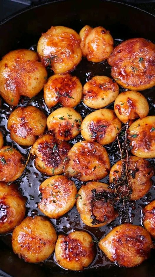 Honey Butter Smashed Potatoes