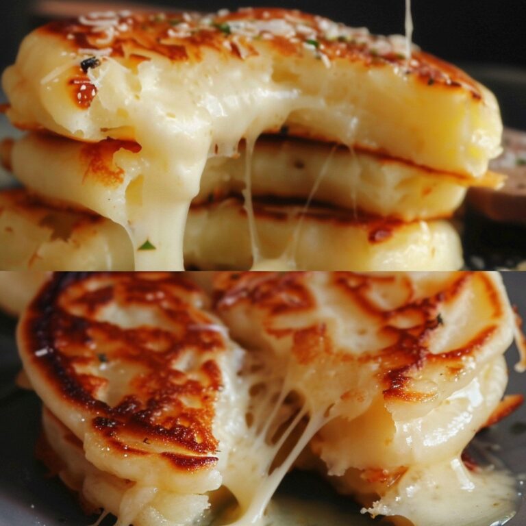 Honey Butter Potato Pancakes Stuffed with Cheese