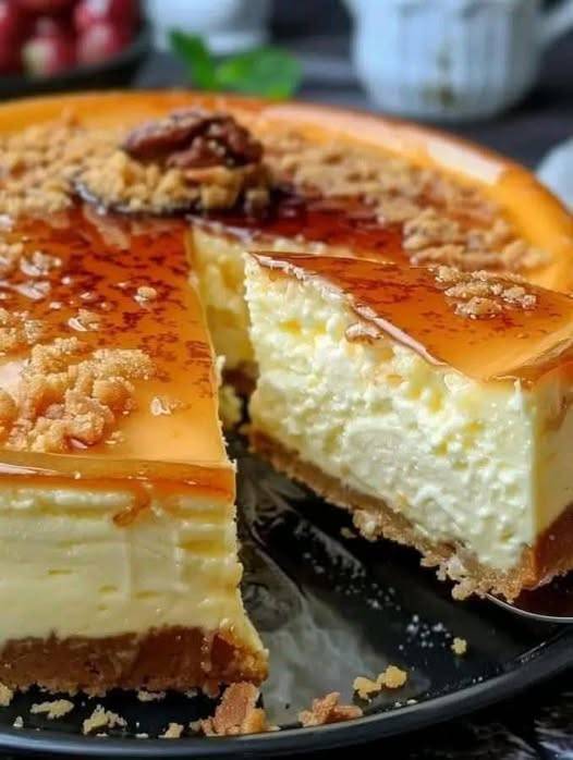 Cheesecake with Crème Brûlée Topping