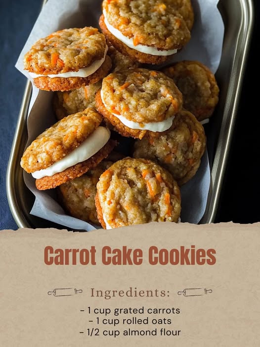 Carrot Cake Cookies – A Chewy, Frosted Delight!