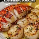Garlic Butter Lobster and Scallops
